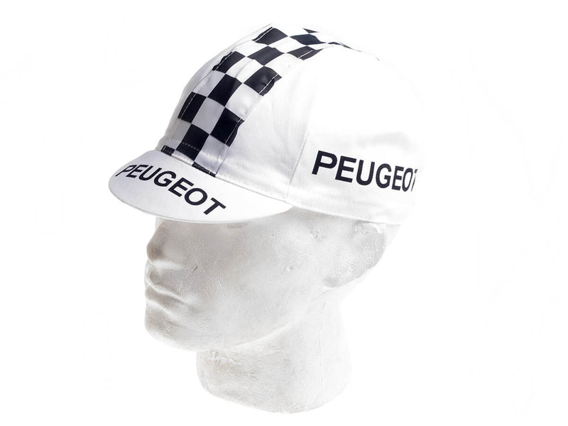 Pyöräilylippis Peugeot lippa alhaalla