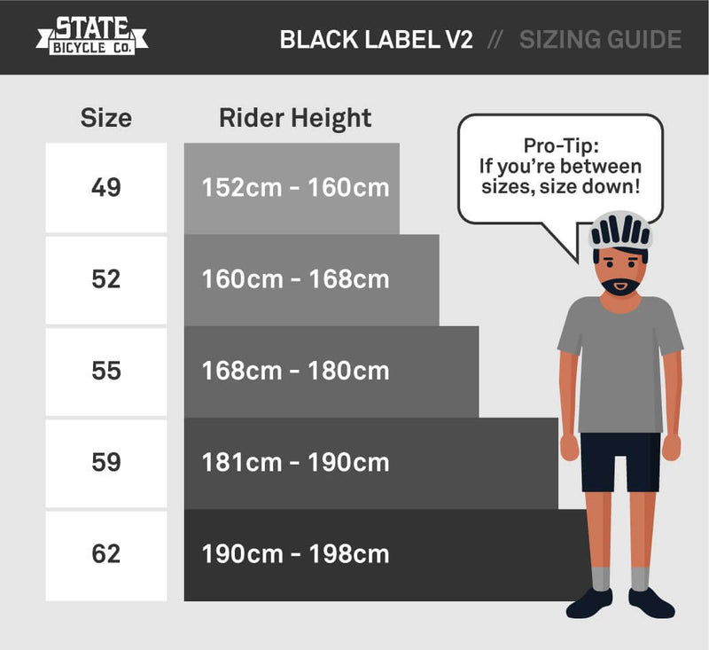 State Bicycle Black Label Army Green riser kokotaulukko