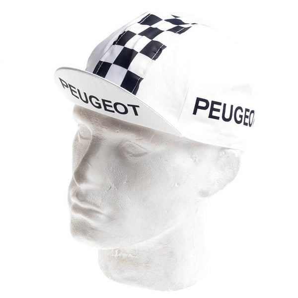 Pyöräilylippis Peugeot lippa ylhäällä